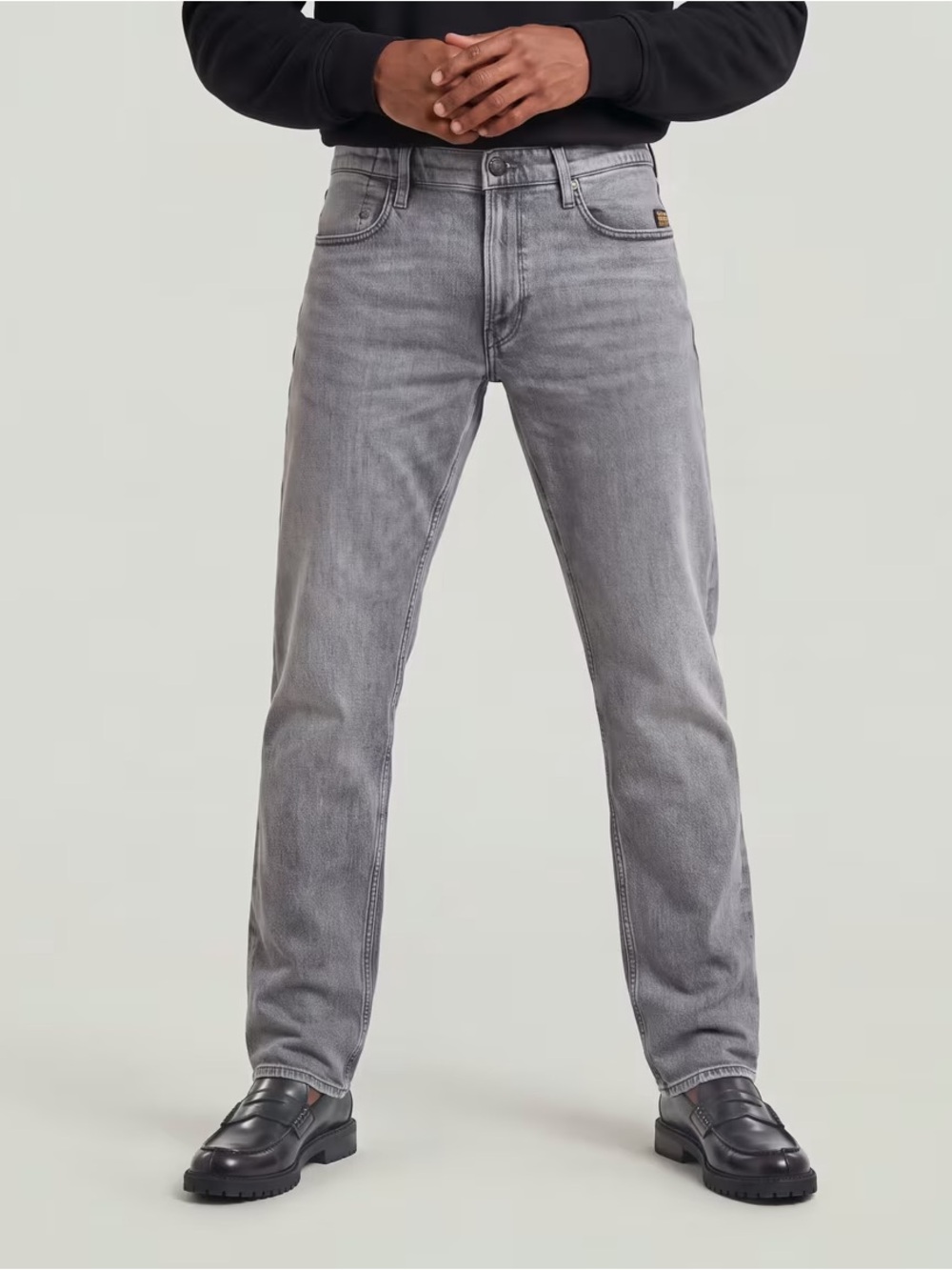 NEW GSTAR RAW SZ 38x32 Mosa Straight Jeans Faded Shadow Grey